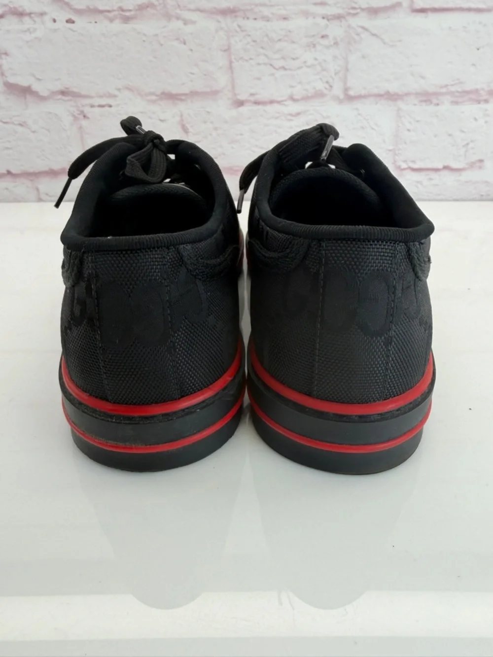 Gucci Off the Grid Tennis 1977 Mens Black Web GG Low Top Sneakers 9 - Picture 5 of 9